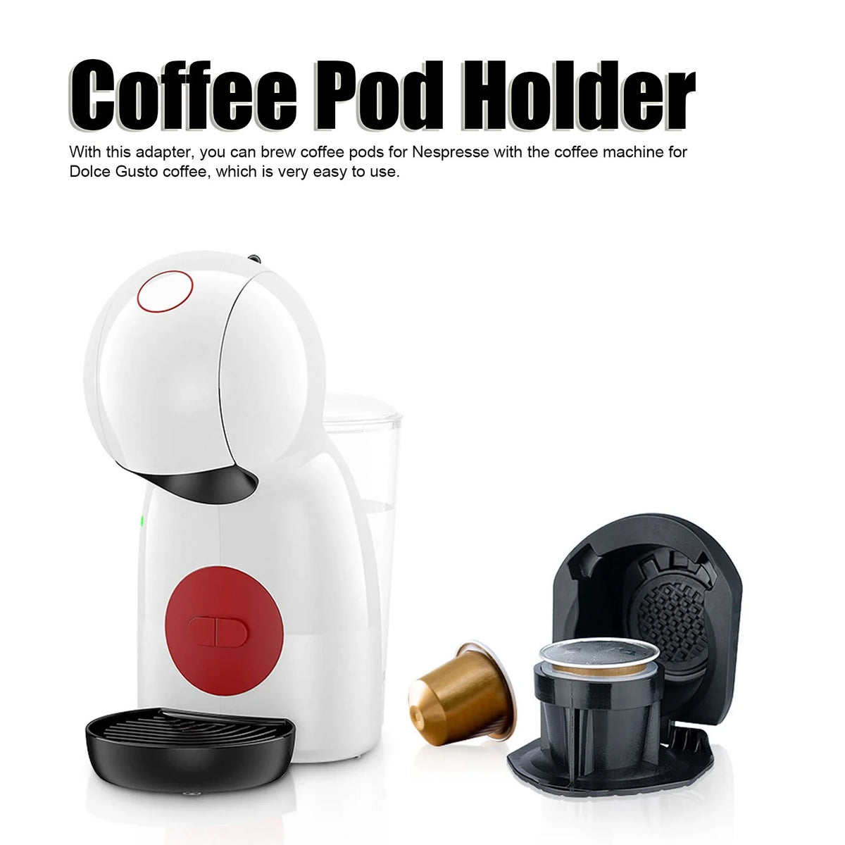Reusable Coffee Pod Adapter Holder for Dolce Gusto Machines Coffee Pod Adapter Qme