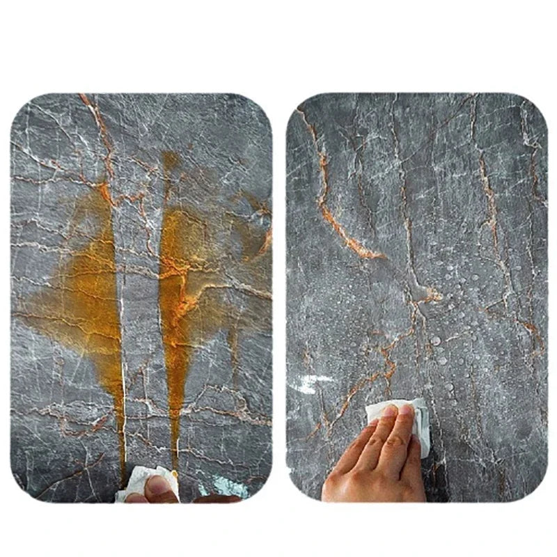 Waterproof Peel & Stick PVC Marble Wall Sticker – 3 Sizes Peel & Stick Wallpaper Qme