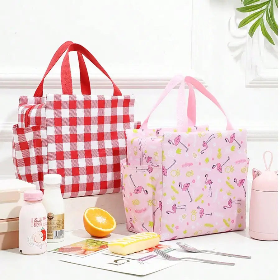 Pink Mommy Insulated Lunch Bag | Multi-Functional Maternity Tote Insulated Lunch Tote Qme