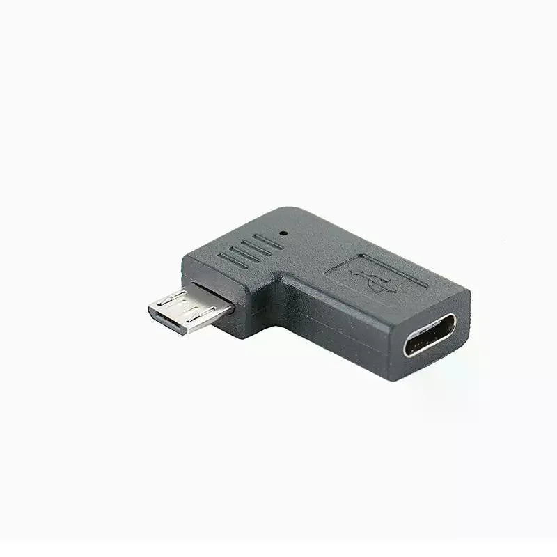 90° USB-C Female to Micro USB Male OTG Adapter Cable USB OTG Adapter Qme