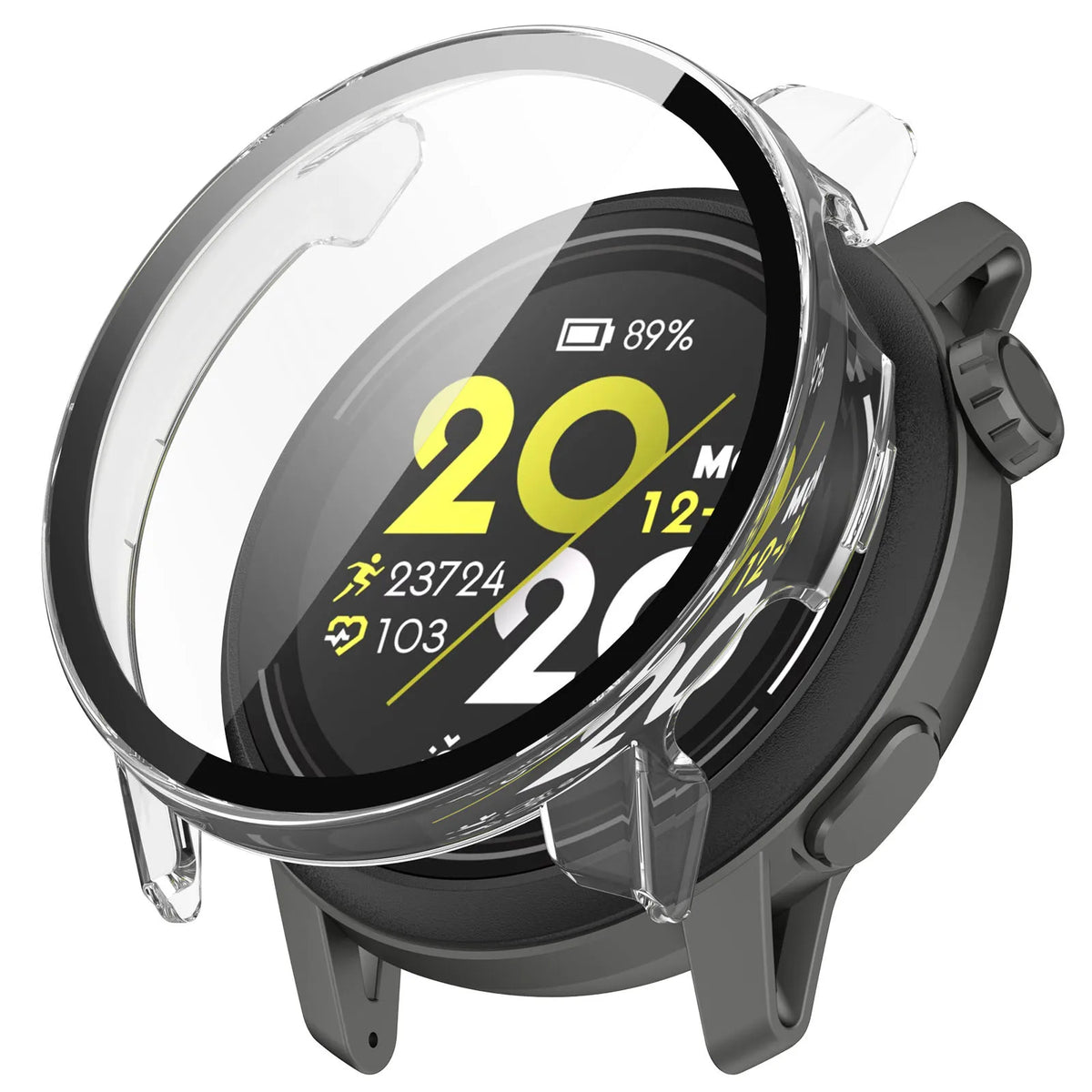 Tempered Glass Case for Coros Pace 2 & 3 Smartwatch Cover Smartwatch Protective Case Qme Transparent For Coros Pace 2