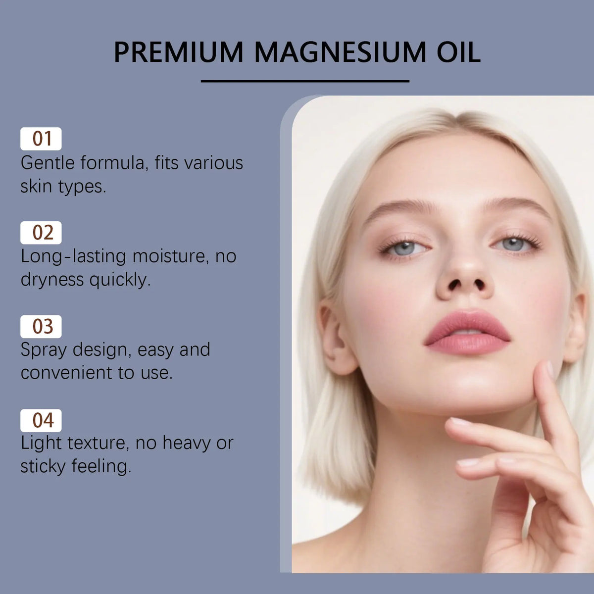 South Moon Magnesium Face Spray – Hydrating Plant Extract Mist Facial Hydration Spray Qst