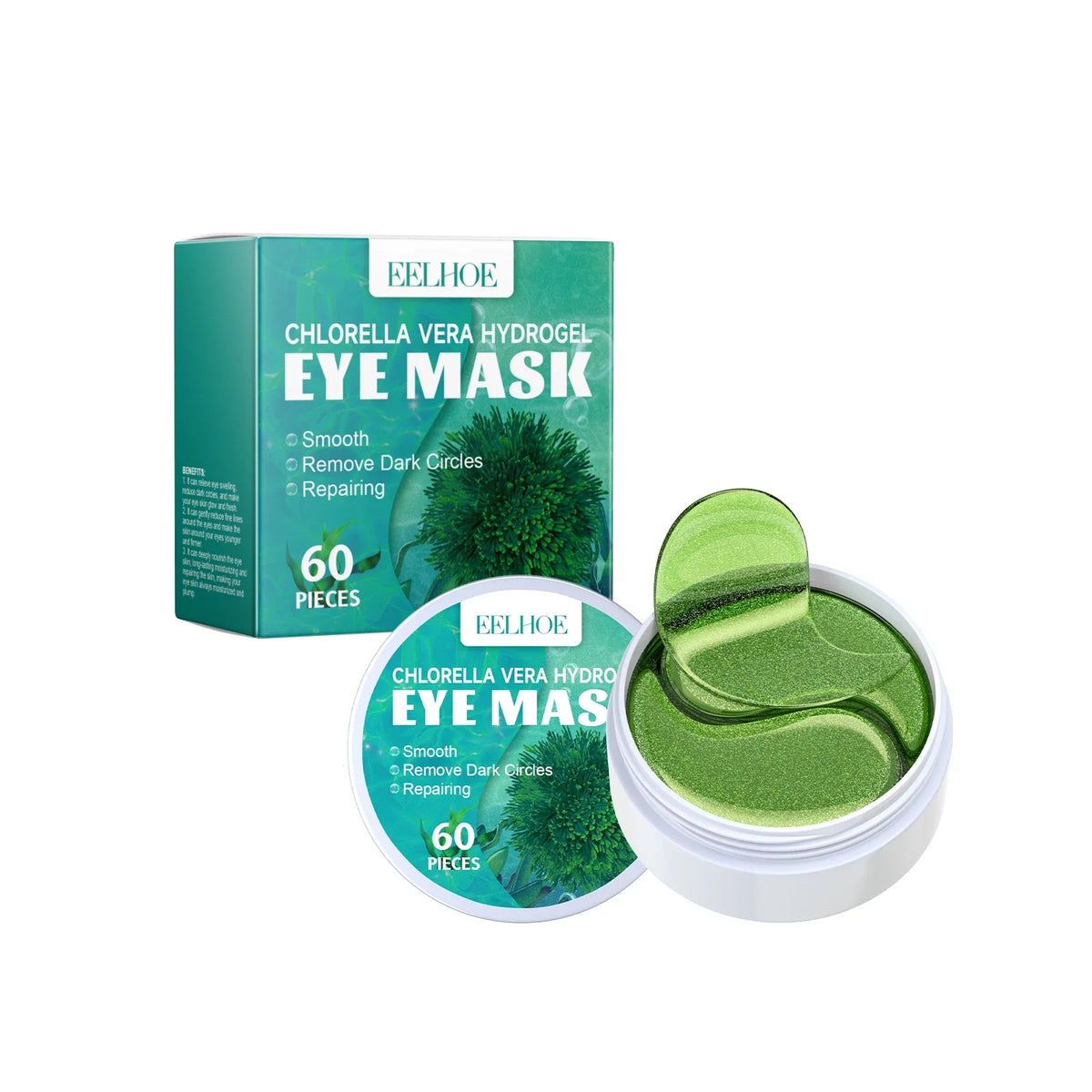 Seaweed Hydrogel Eye Mask – Firming & Brightening Patches Hydrogel Eye Mask Qme 60Pcs Boxed