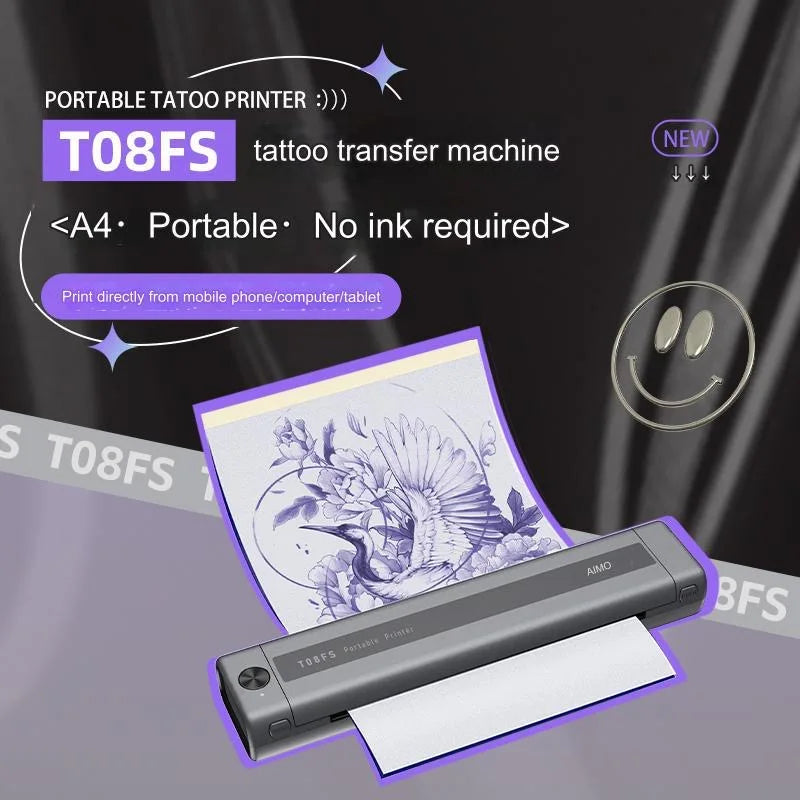 AIMO Wireless Tattoo Stencil Printer | Thermal Transfer Machine Tattoo Stencil Printer Qme