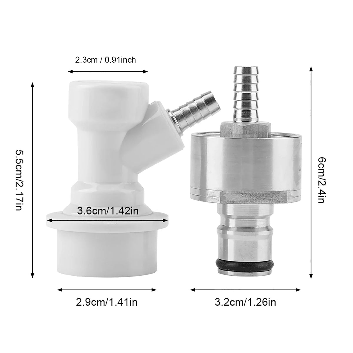 Stainless Steel Carbonation Cap & Ball Lock Disconnect Homebrewing Carbonation Tool Qme