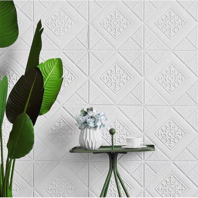 3D Foam Self-Adhesive Wall Sticker Wallpaper 70x70cm Foam Wall Sticker Qme