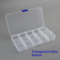 24-Grid Plastic Storage Box – Bead, Screw & Parts Organizer Parts Storage Organizer Qme Transparent