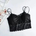 Women's Lace Seamless Padded Camisole Bralette – 3 Colors Padded Camisole Bralette Qme One Size Black