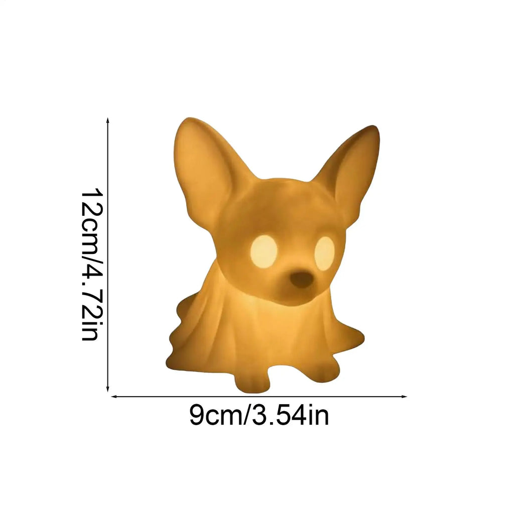 Halloween Dachshund Ghost LED Lamp | Glowing Dog Figurine LED Decorative Lamp Qme