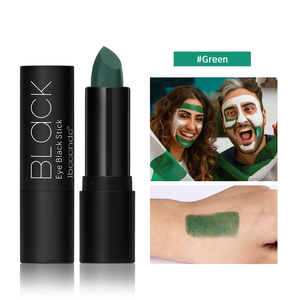 Sports Eye Black Stick – Waterproof Face Paint for Football & Baseball Sports Face Paint Qst Green