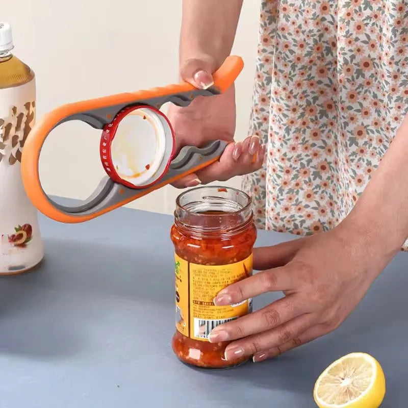 4-in-1 Can & Bottle Opener with Anti-Slip Grip | Kitchen Tool Can & Bottle Opener Qme