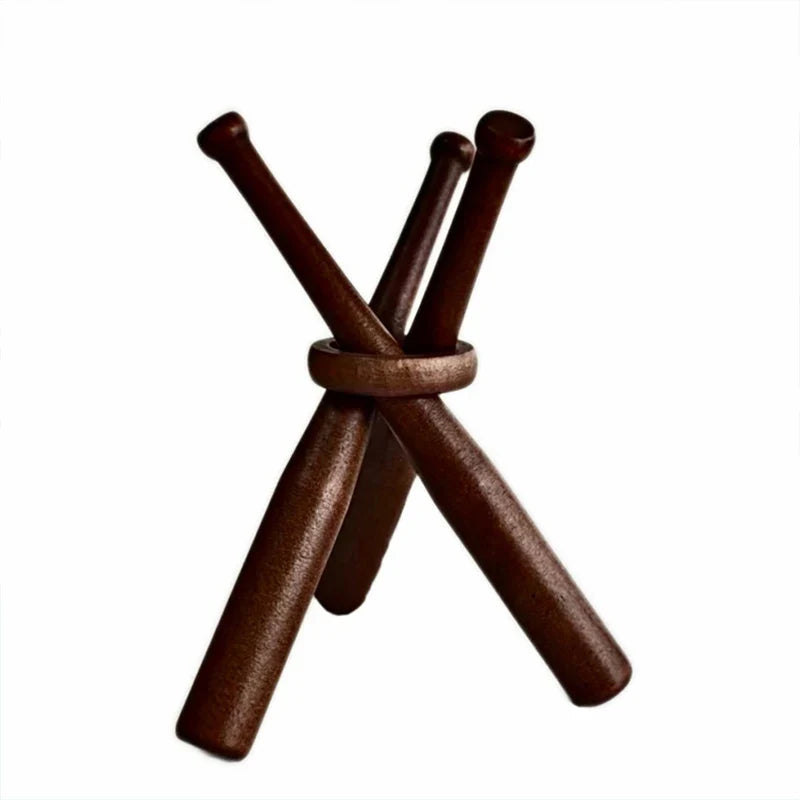 Miniature Wooden Baseball Bat – Mini Solid Wood Novelty Stick Novelty Wooden Bat Qme