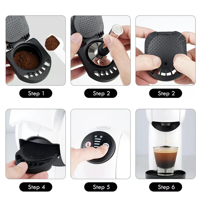 Reusable Coffee Capsule Adapter Converter | Qme Coffee Capsule Adapter Qme