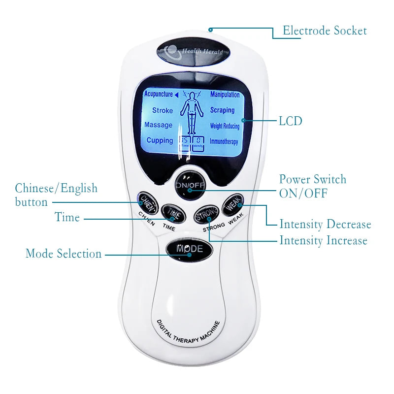 SANPKON TENS EMS Dual Output Pulse Massager – Full Body Pulse Massager Qst