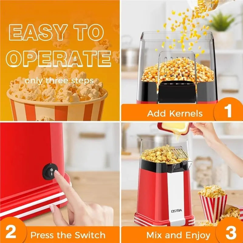B15C Automatic Popcorn Maker – Home & Kids Machine EU Plug Popcorn Maker Qst