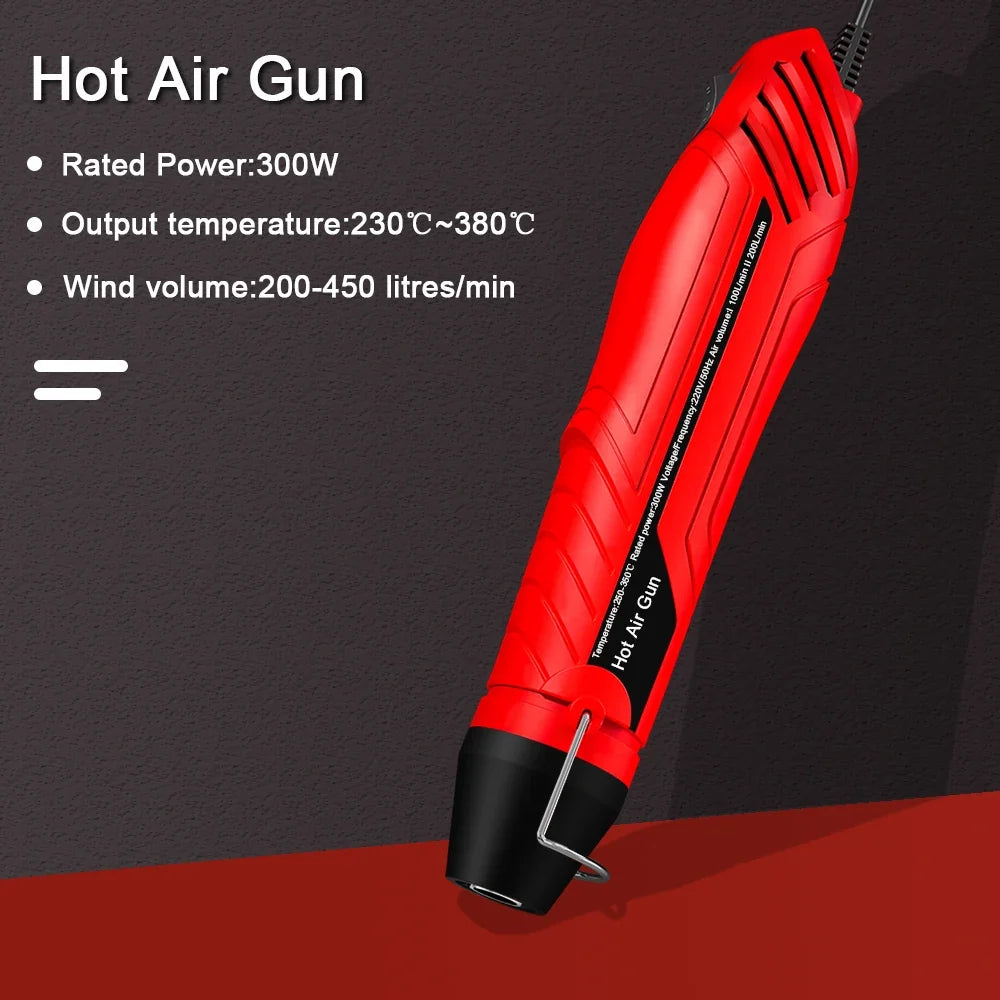 300W Heat Air Gun | DIY Soldering & Shrink Wrap Blower Tool Heat Gun Qme