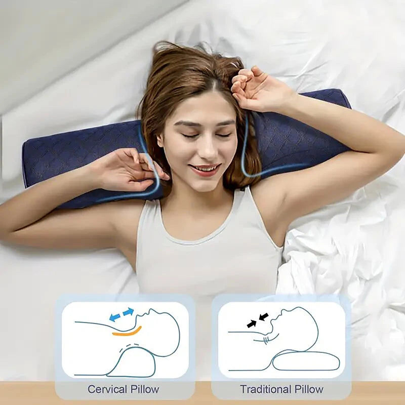 Cervical Memory Foam Pillow – Ergonomic Neck Support Cervical Support Pillow Qst