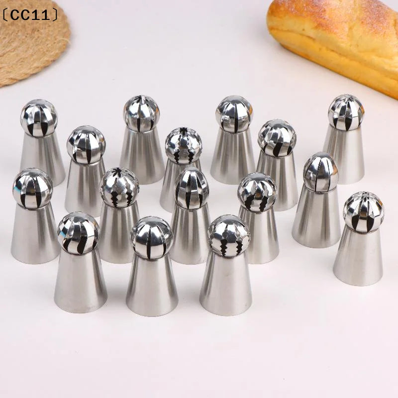 Cake Decorating Piping Tips Set – Stainless Steel Nozzles Piping Tips Set Qme