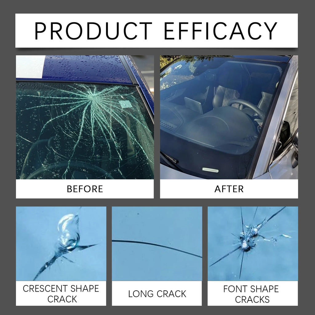 UV Resin Windshield Repair Kit 20ML – DIY Glass Crack Fix Windshield Repair Kit Qst