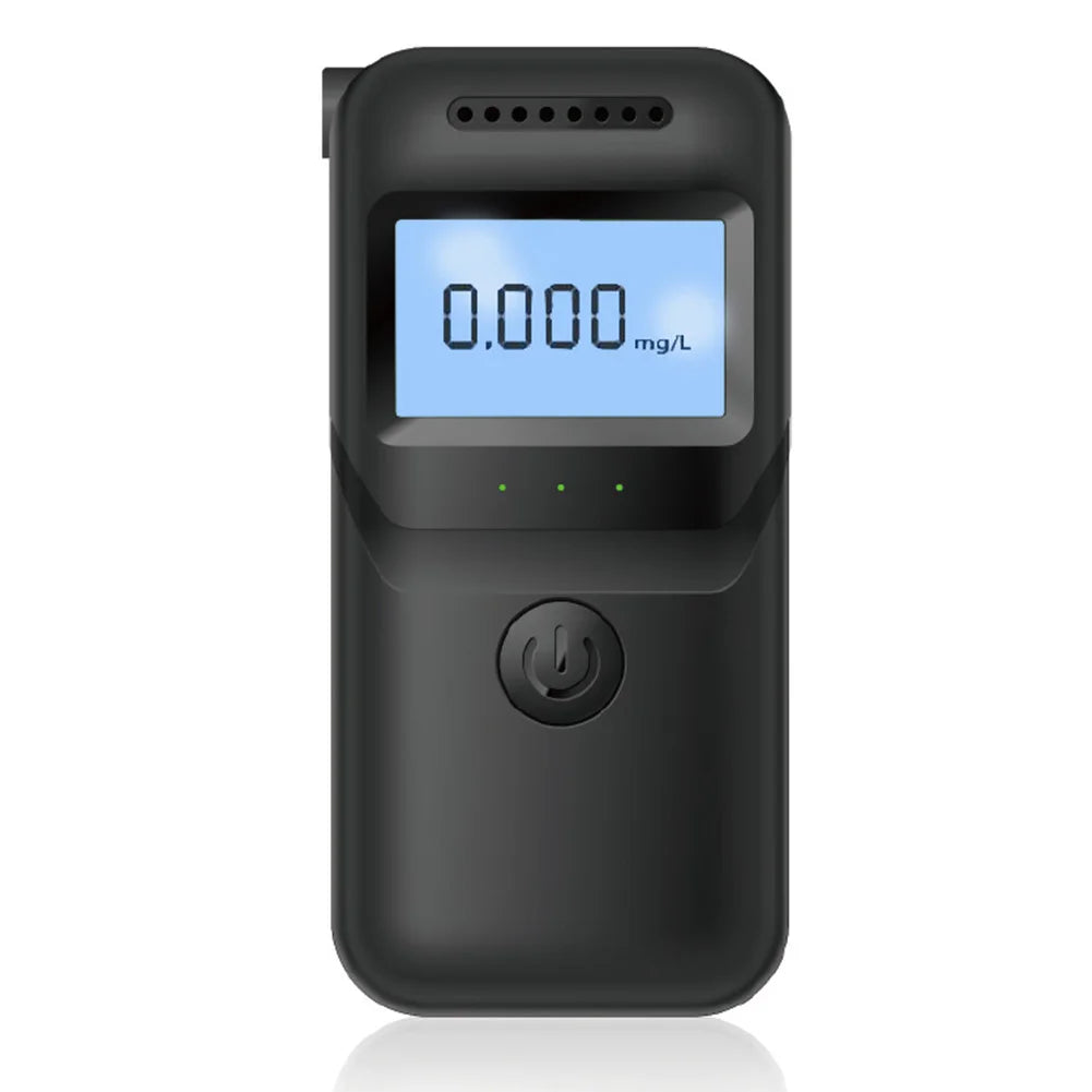 Digital Breathalyzer Alcohol Tester – Portable LCD Display Portable Breathalyzer Qme black