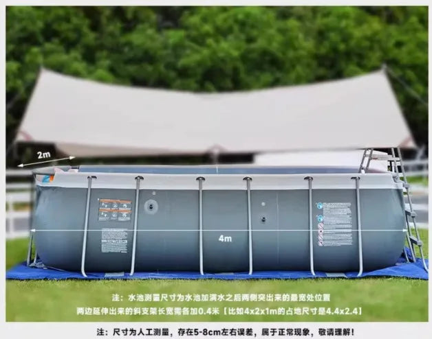 Large Bracket Swimming Pool – Home Yard & Rooftop Use Above Ground Pool Qst