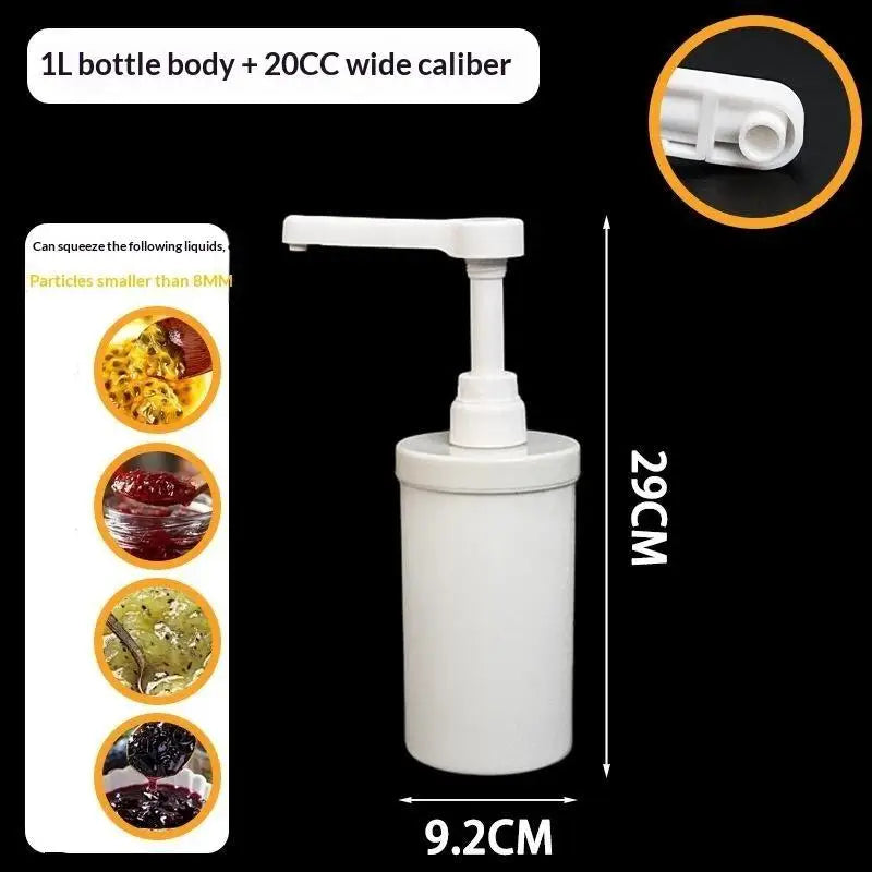 Food Grade Syrup Dispenser with Detachable Pump | Multipurpose Syrup Pump Dispenser Qme C2