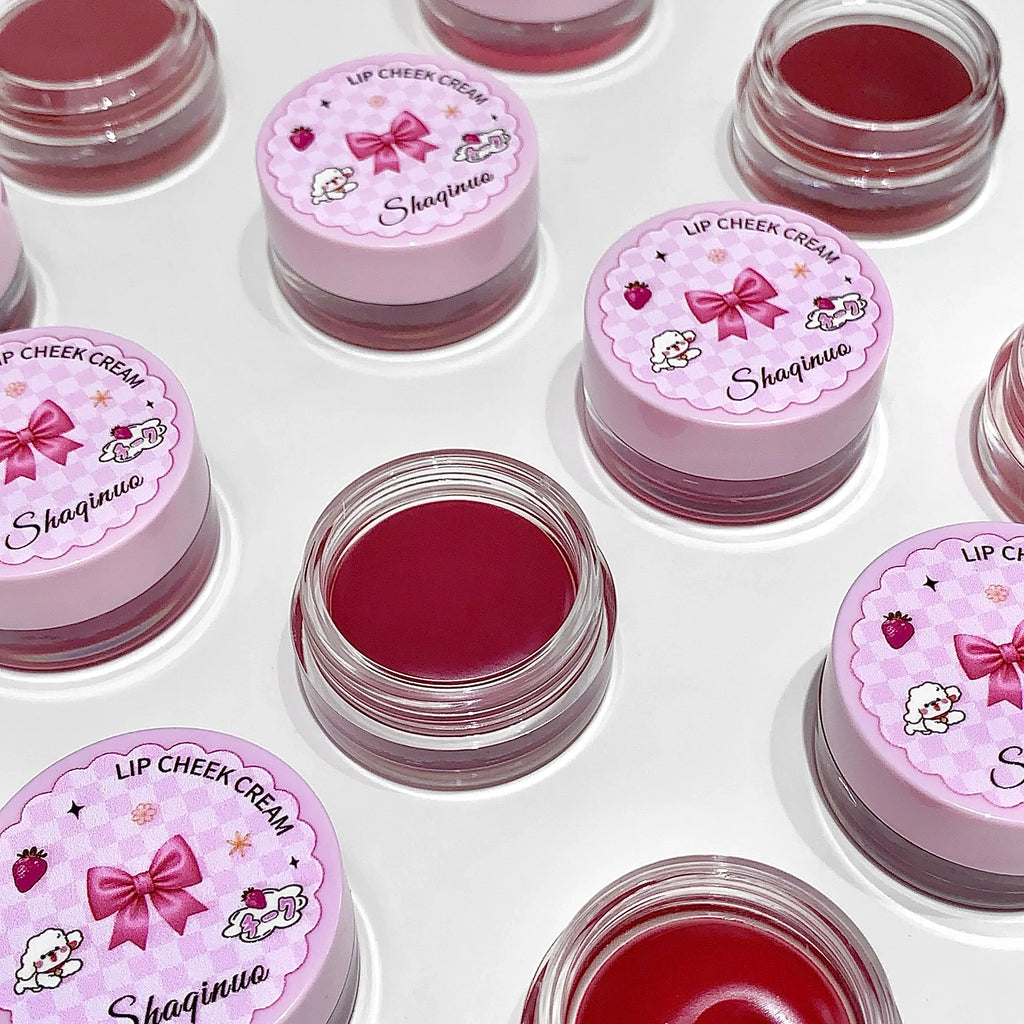 SHAQINUO Lip & Cheek Mud Lipstick – Matte Dual-Purpose Dual-Purpose Lip Stick Qme
