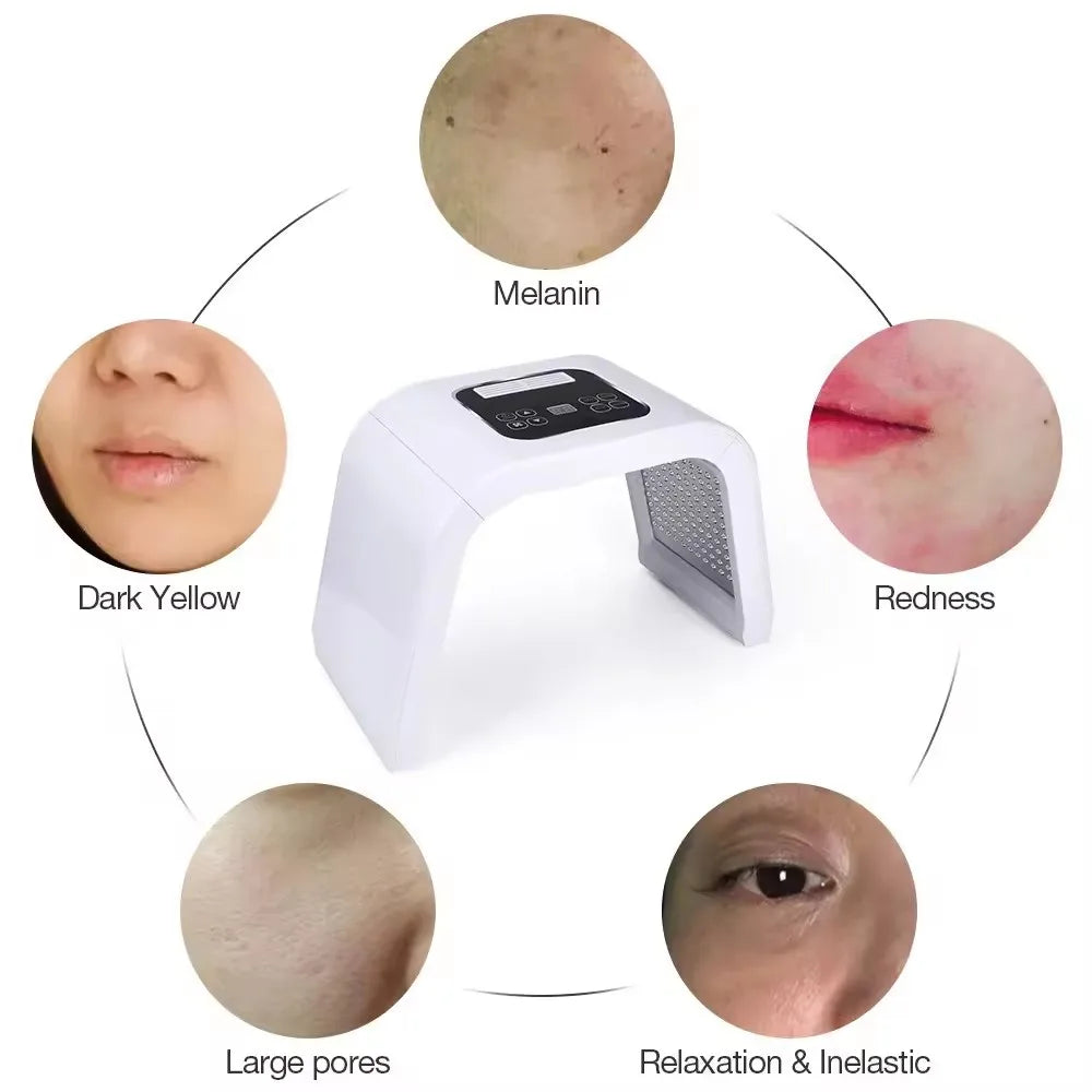 7-Color PDT LED Light Therapy Facial Mask – Skin Rejuvenation LED Facial Mask Qst