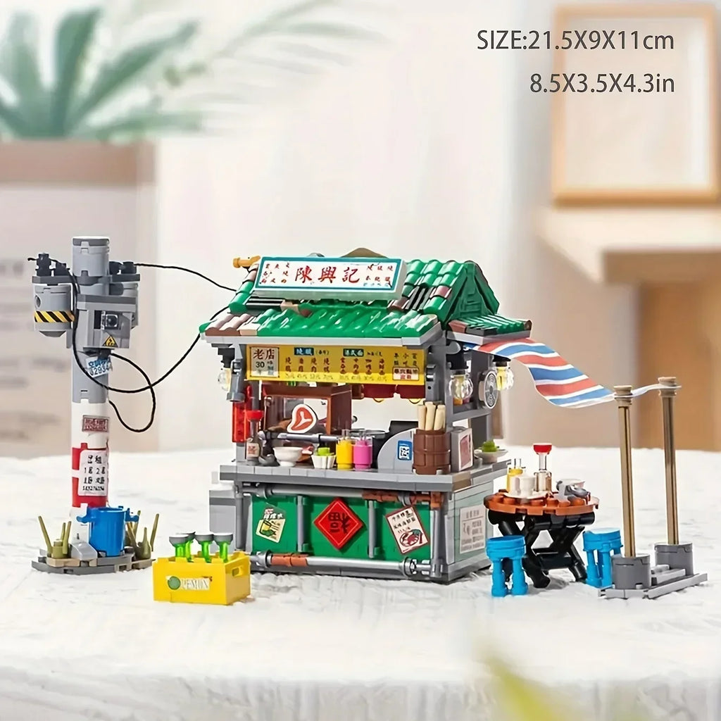 Mini City Street View Architectural Model Building Blocks Architectural Building Blocks Qme