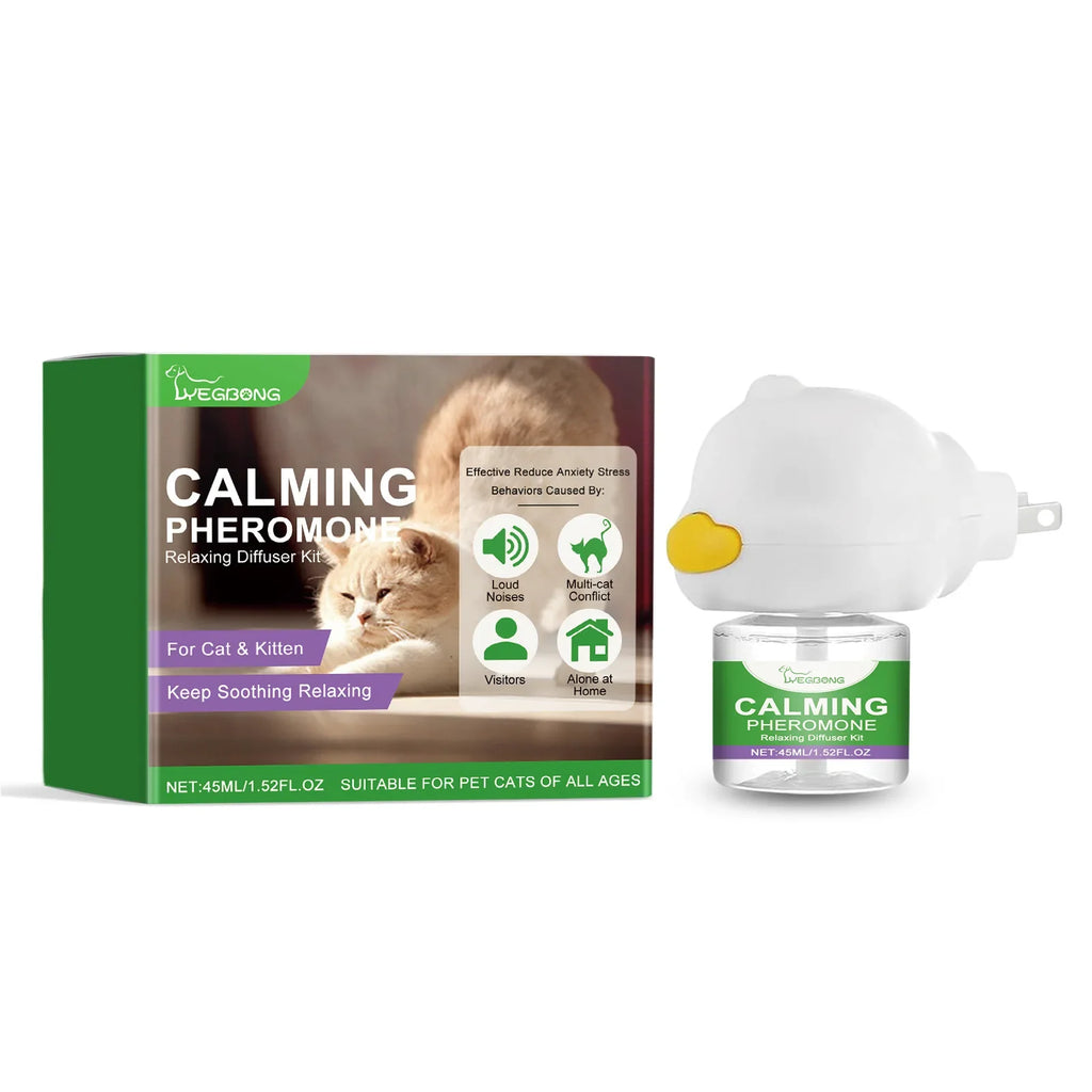Cat Calming Pheromone Plug-In Diffuser – Stops Howling Cat Calming Diffuser Qme A