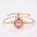 Women's Gold Bracelet Watch Small Dial Elegant Quartz Women's Fashion Watch Qme 2