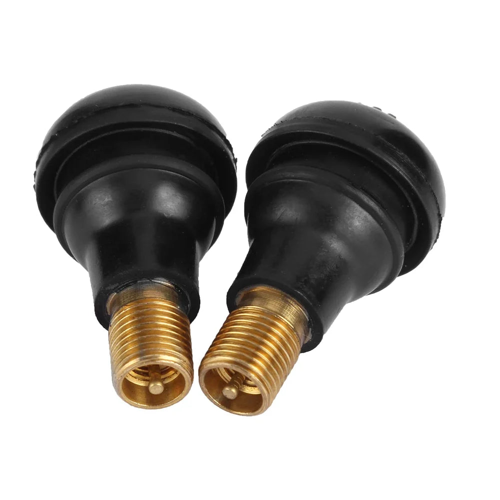 10-Pack TR412 Snap-In Rubber Tubeless Tire Valve Stems | Car & ATV Tire Valve Stems Qme
