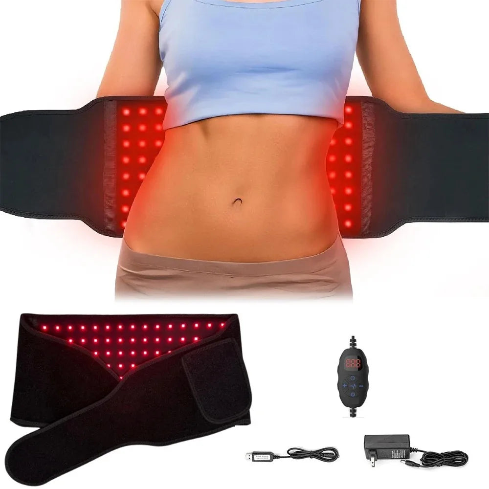 LED Red Light Therapy Belt – 660nm & 850nm Infrared Wrap Red Light Therapy Belt Qst
