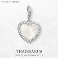 Heart Shell Dangle Charm Pendant – 925 Sterling Silver Women Dangle Charm Pendant Qme Lobster Clasp