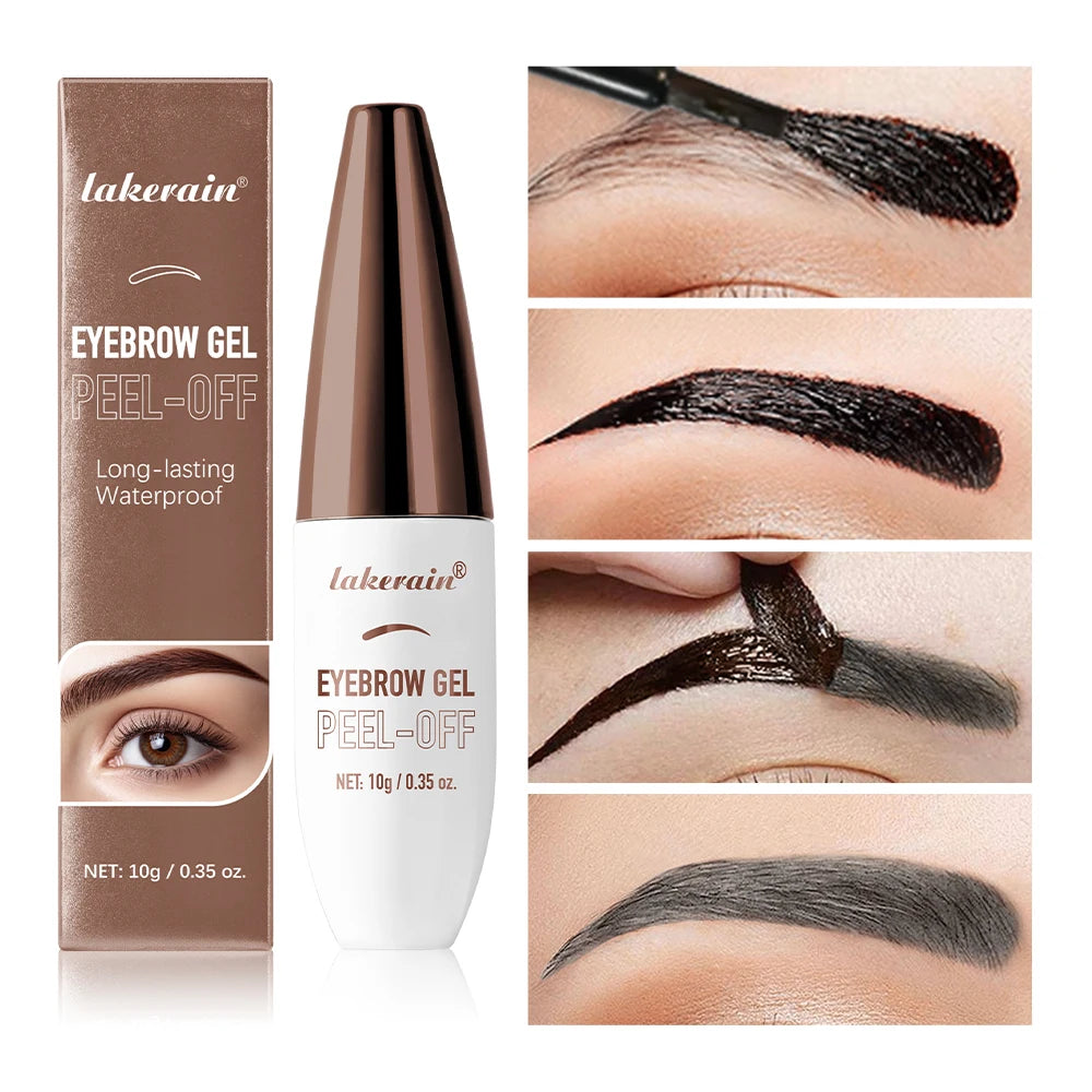 Lakerain Tear-Off Eyebrow Gel – Waterproof Long-Lasting Tint Eyebrow Gel Qst