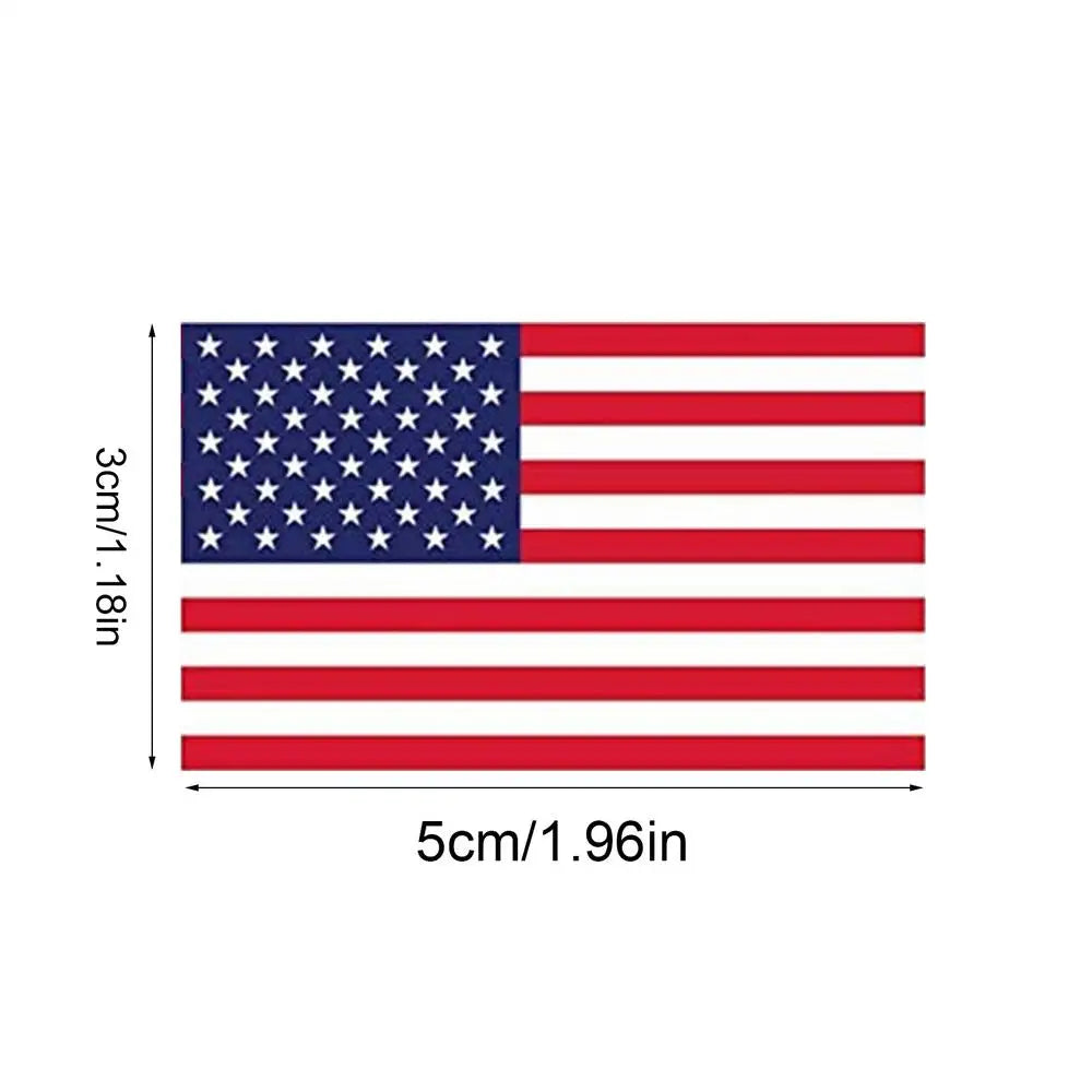 American Flag Car Decals – 2x2 in, 250 Per Roll | Patriotic Patriotic Car Decals Qme 1 roll