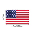 American Flag Car Decals – 2x2 in, 250 Per Roll | Patriotic Patriotic Car Decals Qme 1 roll
