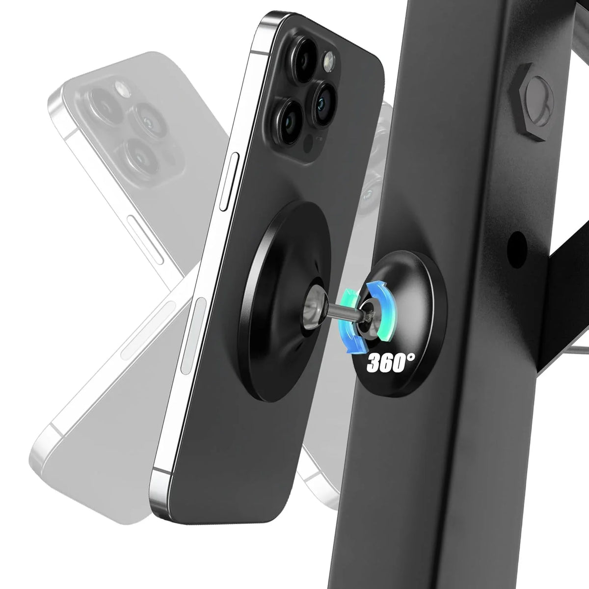 Double-Ball 360° Magnetic Car Phone Mount | MagSafe Magnetic Car Phone Mount Qme