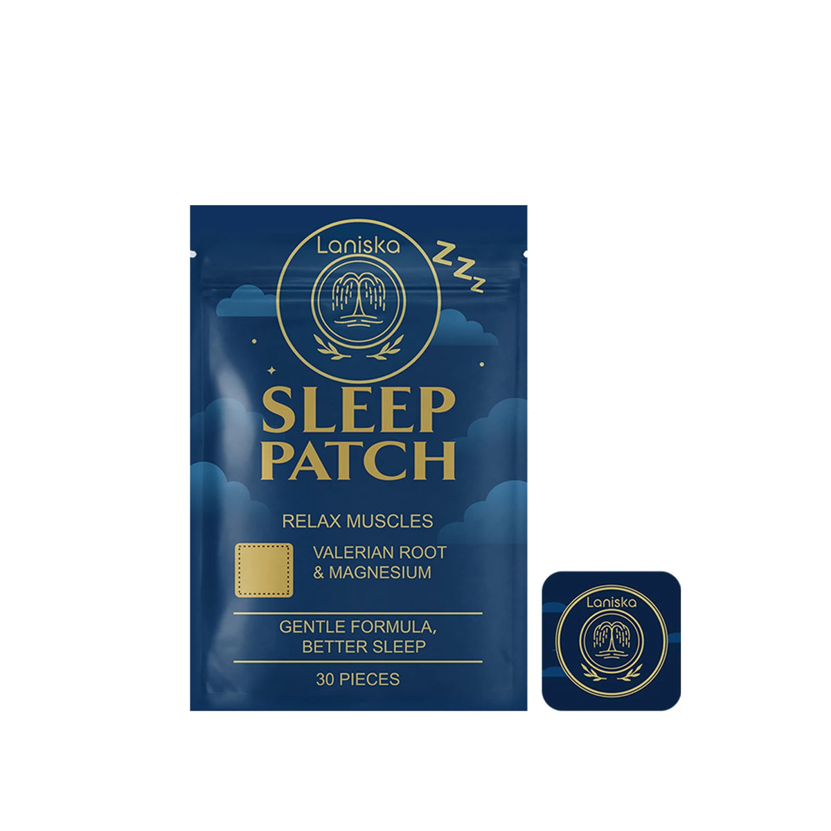 Laniska Sleep Aid Patches – Herbal Relaxation Stickers 30 Pcs Herbal Sleep Patch Qst 30pcs in nag