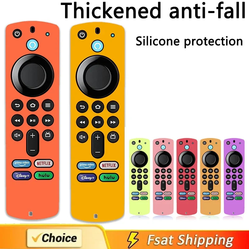 Silicone Case for Fire TV Stick 4K MAX Remote L5B83G – 6 Colors Remote Control Case Qme