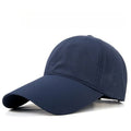 Quick Dry Ventilated Mesh Fishing Hat Long Brim Baseball Cap Outdoor Fishing Hat Qme Blue XXL