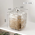 2-Piece Airtight Food Storage Containers – Cereal, Nuts & Spices Food Storage Containers Qme Square 930ml-2Pcs