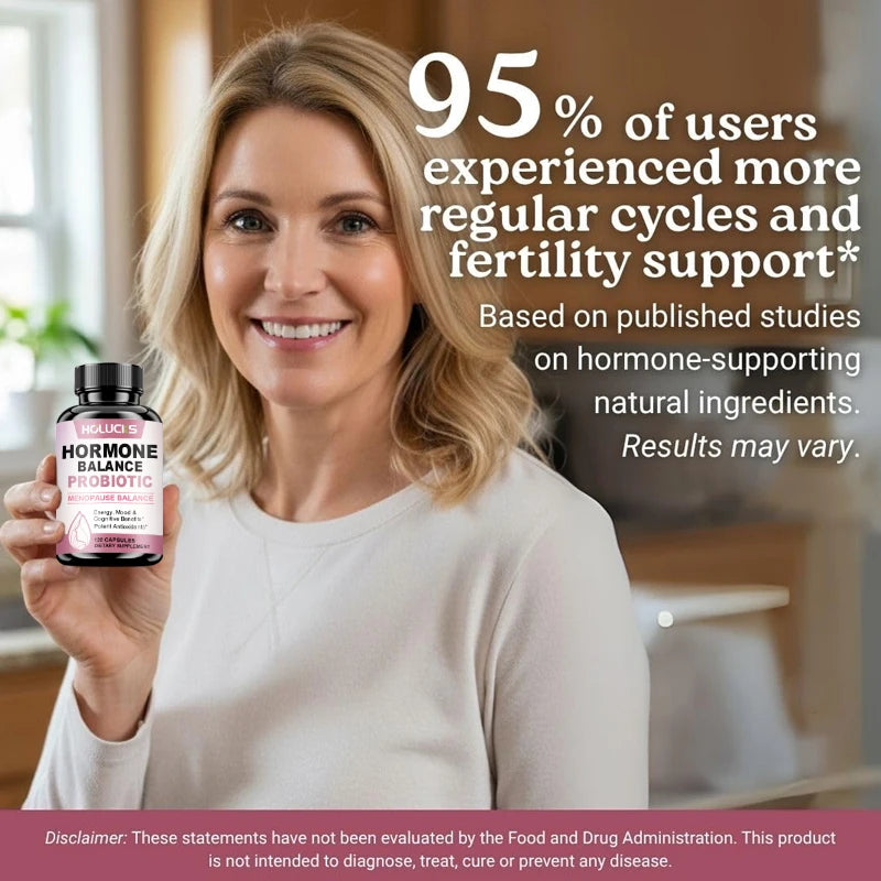Women's Daily Wellness Probiotic Capsules – Mood & Energy Wellness Supplement Capsules Qst