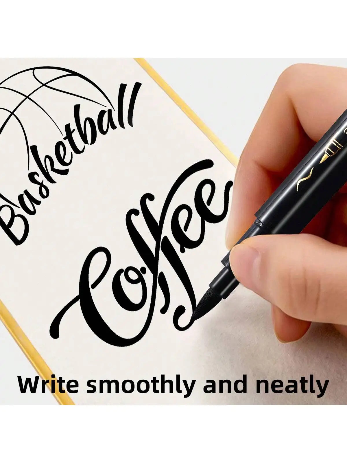 Black Calligraphy Brush Marker Pens – Art & Craft Writing Set Calligraphy Brush Pens Qme