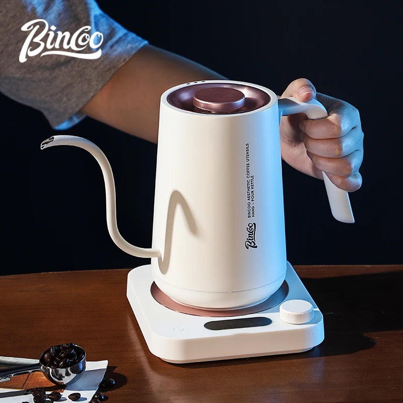 Bincoo 0.9L Gooseneck Electric Kettle – 1500W Temperature Control Gooseneck Electric Kettle Qst