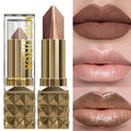 Glitter Metallic Two-Tone Lipstick – Matte Pearlescent Lip Tint Metallic Lip Tint Qme 203