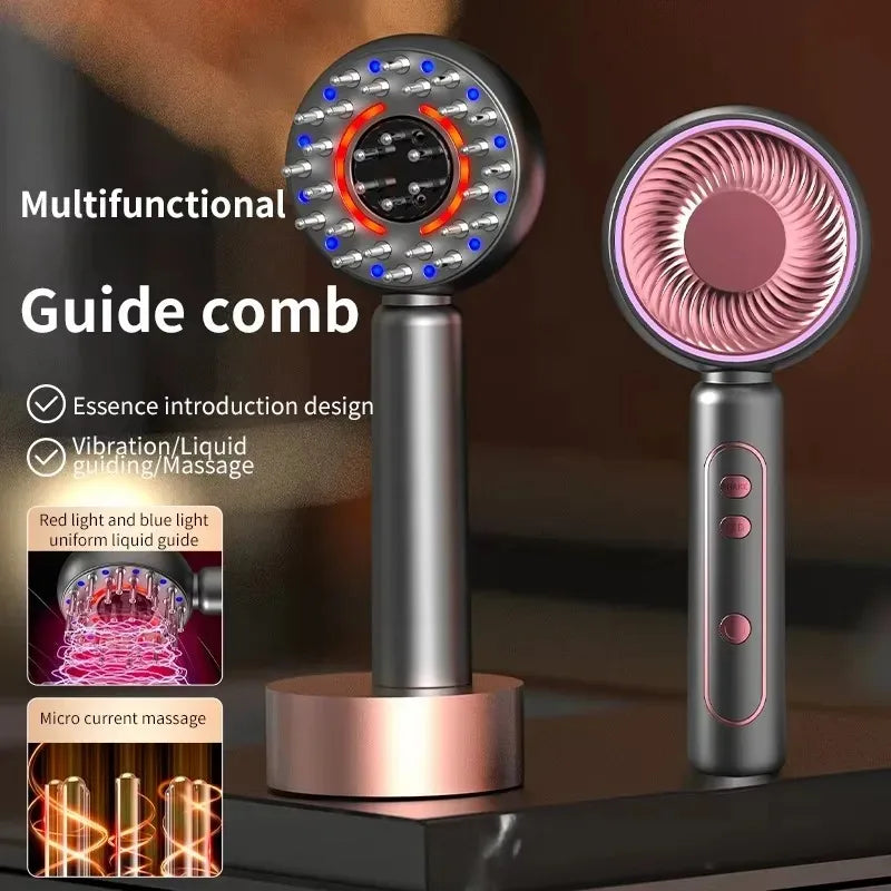 Electric Scalp Massager Comb – Red Light & Oil Applicator Electric Scalp Massager Qst
