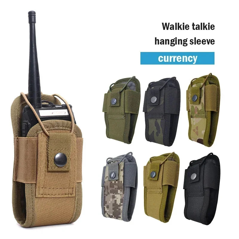 1000D Tactical MOLLE Walkie Talkie Holster Waist Pouch Tactical Radio Holster Qme