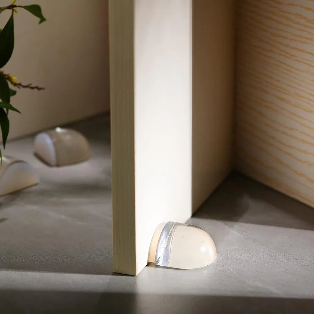 Transparent Self-Adhesive Door Stopper – Silent No-Drill Door Stopper Qme