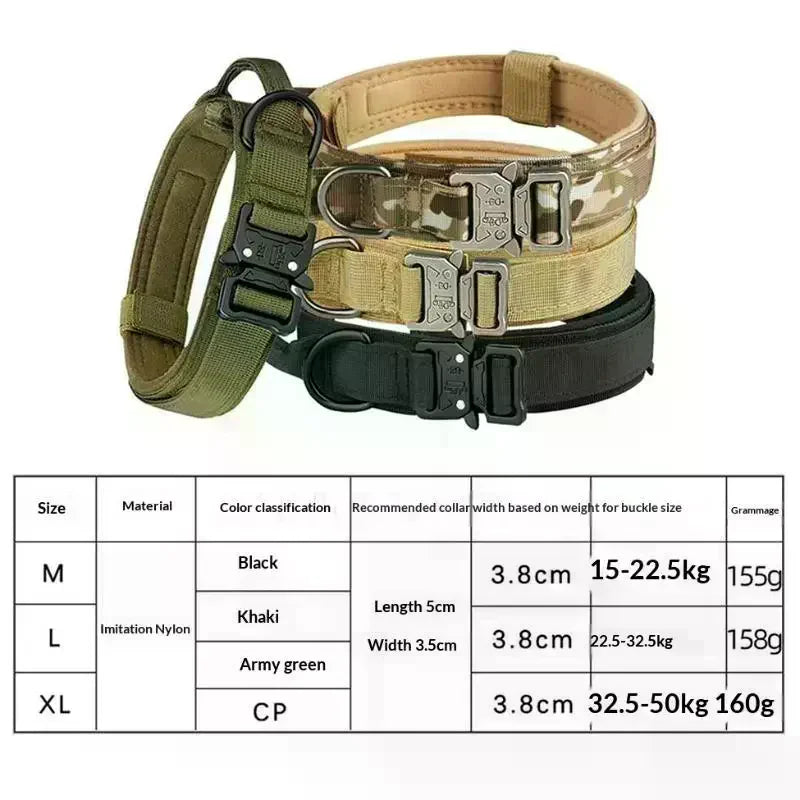 Heavy Duty Nylon Dog Collar – Adjustable, Large Dogs Dog Collar Qme